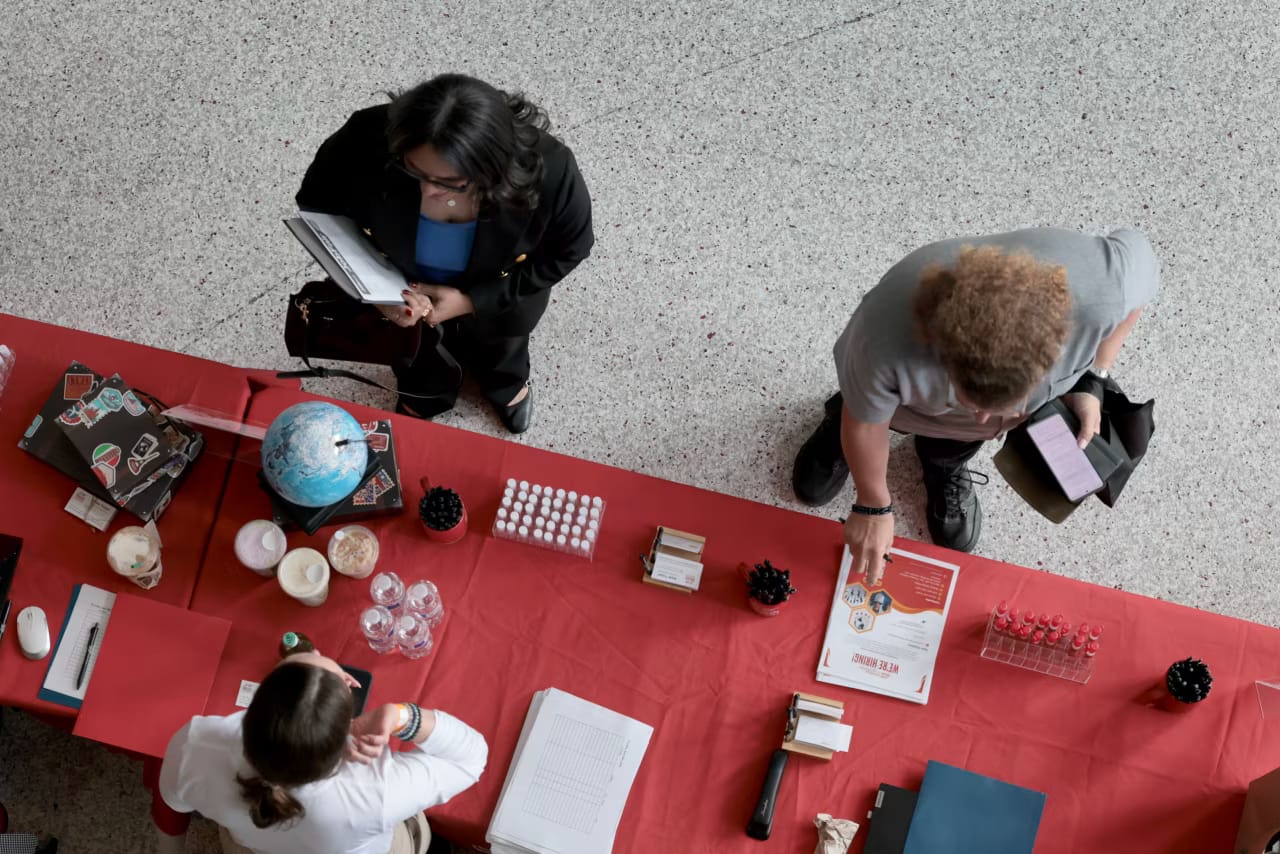 The U.S. added 115,000 jobs in April, the Labor Department said Friday, far exceeding expectations. The unemployment rate stayed unchanged at 4.3%