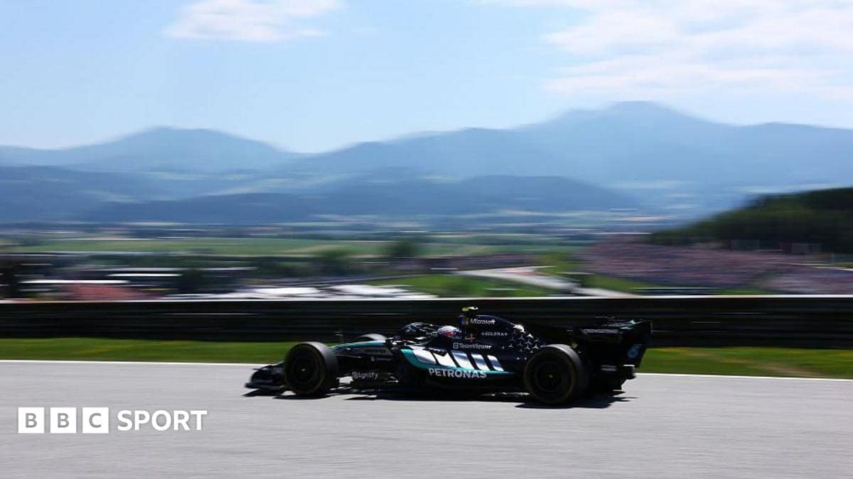 Austrian Grand Prix 2026: Kimi Antonelli leads Mercedes team-mate George Russell in first practice